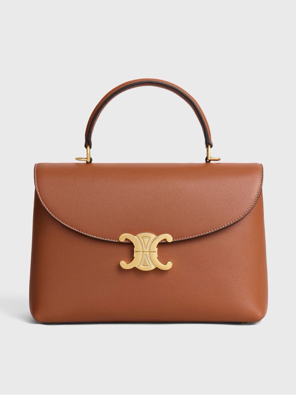 Celine Medium nino bag in grained calfskin in Tan